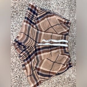 Aerie pajama shorts- Brown pattern print. Size medium